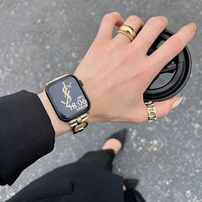 سلسلة معدنية للساعة ، سوار حلقي مستدير ، iWatch Ul...