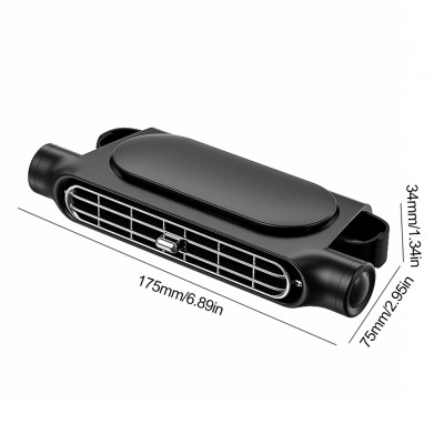 مروحة مسند رأس محمولة للسيارة ، 3 سرعات ، مروحة هواء تبريد قابلة للتعديل ، تعمل بمنفذ USB ، مسند رأس لمقعد السيارة ، إكسسوارات صيفية