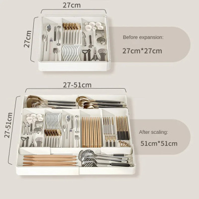 1 قطعة درج المطبخ صندوق تخزين قابل للسحب سعة كبيرة...