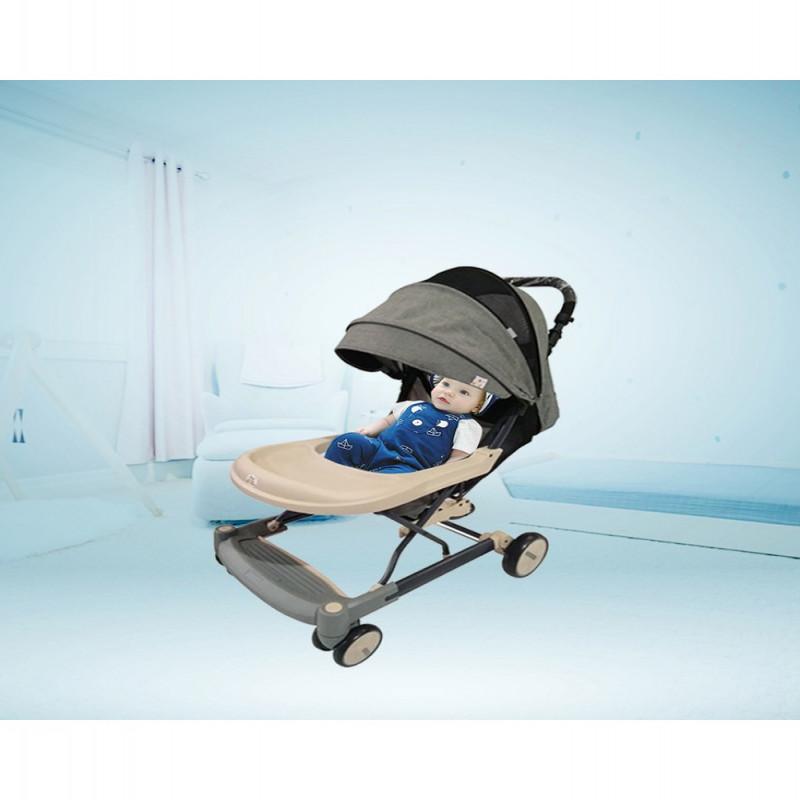 عربة أطفال سهلة الطي و خفيفة الوزن بمقعد قابل للتع...