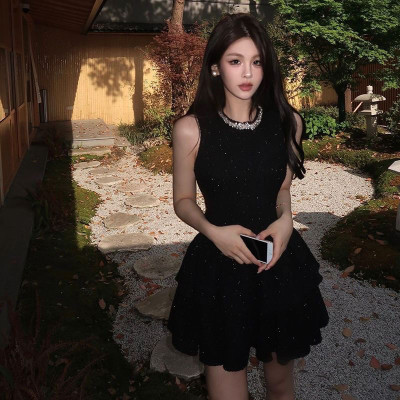 الراقية مزاجه الماس س الرقبة بلا أكمام الكورية الف...