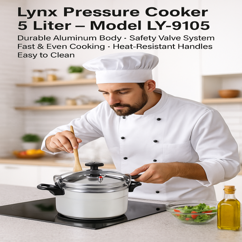 طنجرة ضغط الومنيوم من لينكس سعة 3 لتر