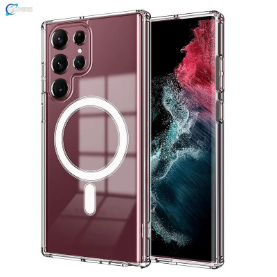 غلاف حماية شفاف مغناطيسي MagSafe لهواتف سامسونج S2...