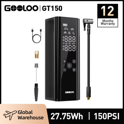 GOOLOO ضاغط هواء للسيارة مضخة نفخ الإطارات الكهربا...