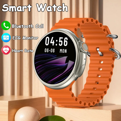 ساعة ذكية فائقة 9 دائرية ، مكالمة هاتفية بلوتوث ،...