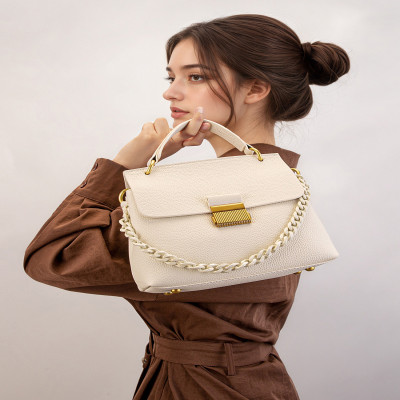 YANATARI حقيبة نسائية من الجلد الطبيعي حقيبة كتف ح...