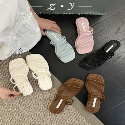 أحذية نسائية شباشب منخفضة للسيدات شرائح فاخرة متقا...