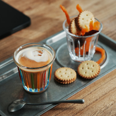 مجموعة أكواب زجاجية صغيرة مكونة من 6 أكواب 90مللي