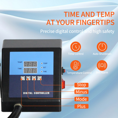 15 في 1 آلة الطباعة الحرارية على التيشيرت نقل الحر...