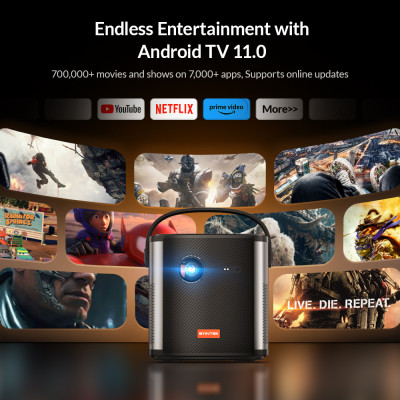 Byentek-جهاز عرض DLP محمول صغير مع بطارية ، مسرح م...