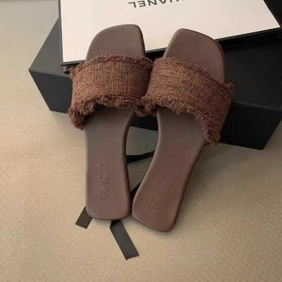 النعال النسائية بلون المفتوحة تو مجموعة القدم عطلة...