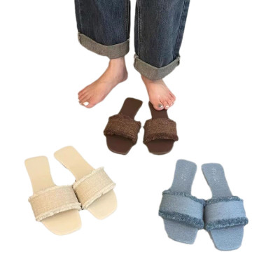 النعال النسائية بلون المفتوحة تو مجموعة القدم عطلة...