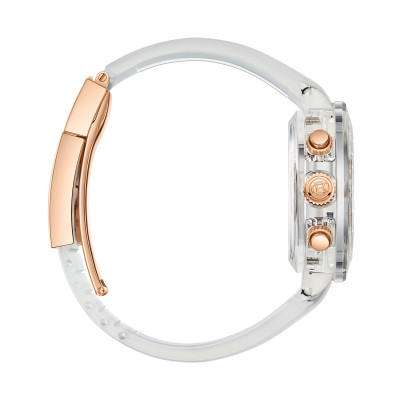 CEBRODZ كريستال كرونوغراف عالية الشفافية الياقوت س...