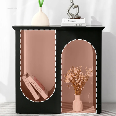 طاولة كونسول فرنسية بسيطة لغرفة المعيشة ، مثبتة عل...