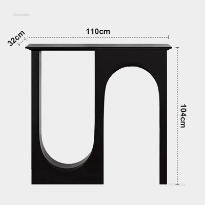 طاولة كونسول فرنسية بسيطة لغرفة المعيشة ، مثبتة عل...