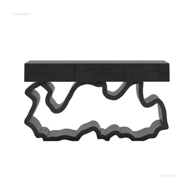 طاولة كونسول على شكل خاص لمدخل القاعة ، خشب صلب ،...