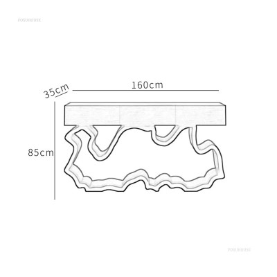 طاولة كونسول على شكل خاص لمدخل القاعة ، خشب صلب ،...