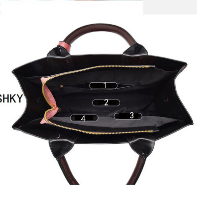 مجموعة من ثلاث قطع من الحقائب النسائية حقائب كتف ن...