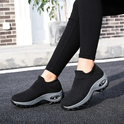 Ladies Sneakers Casual Shoes Mesh Round Shap Air C...