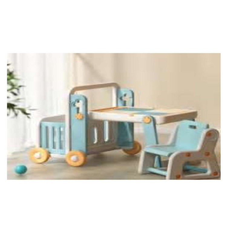 طاولة بتصميم سيارة مع لوحة رسم وكرسي