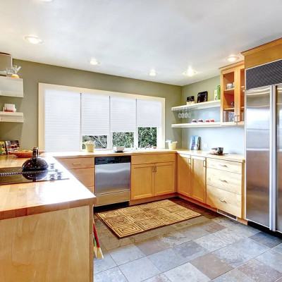 1 قطعة ظلال ذاتية اللصق نصف النوافذ محبوكة ستارة ق...