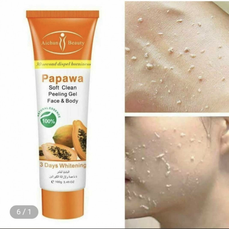 جل تنظيف الجسم والوجه بالبابايا