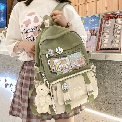Kawaii المرأة على ظهره حقيبة مدرسية مضادة للماء لل...