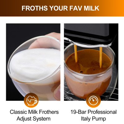 ماكينة اسبريسو أوتوماتيكية بالكامل من Mcilpoog ، خ...