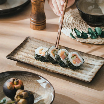 مجموعة أدوات المائدة الخزفية للمطبخ والملعقة ووعاء...