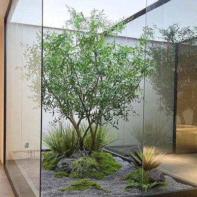 محاكاة شجرة الزيتون المناظر الطبيعية الكبيرة القائ...