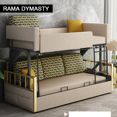 سرير أريكة عملي من RAMA DYMASTY، سرير بطابقين أنيق...