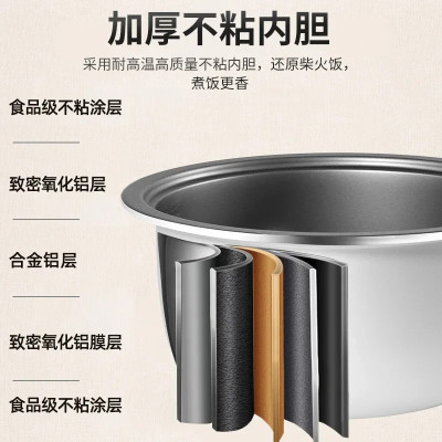 220 فولت وعاء طبخ الأرز التجاري مقصف مطعم 20-25 شخ...