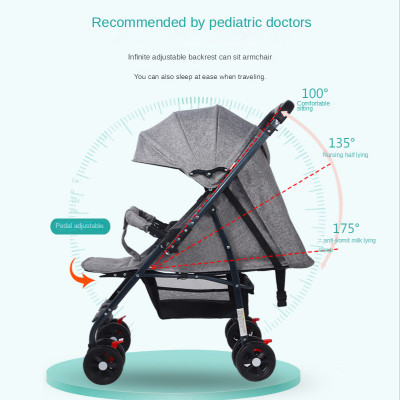 عربة أطفال باتجاهين عالية الجودة قابلة للطي يمكن ط...