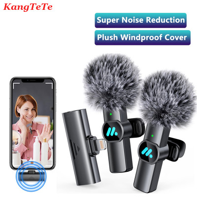 ميكروفون لافالير لاسلكي لتسجيل الصوت والفيديو، لاق...