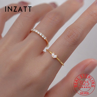 INZATT ريال 925 مجوهرات الفضة القياسية والزركونيوم...