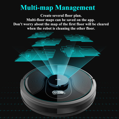 المكنسة الكهربائية الروبوتية ABIR X8 ، ملاحة Lidar...