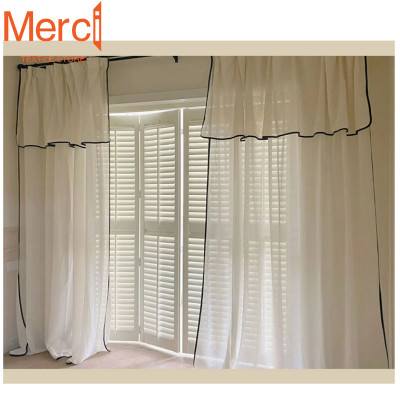 ستائر شاش كتان مخصصة ، ستائر تول فاخرة ، حديثة وبس...