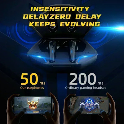 سماعات TWS اللاسلكية للألعاب بلوتوث مع ميكروفون ،...