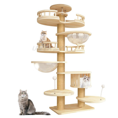 كبير متعدد المستويات شجرة القط الرف ، إطار تسلق ال...