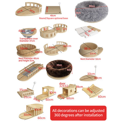 كبير متعدد المستويات شجرة القط الرف ، إطار تسلق ال...