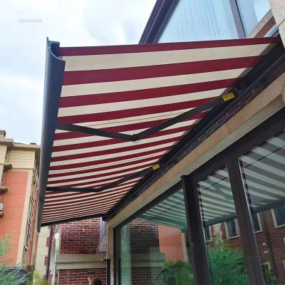 آؤٹ ڈور آنگن گیزبوس الیکٹرک سن شیڈ فولڈنگ ریٹریکٹ...