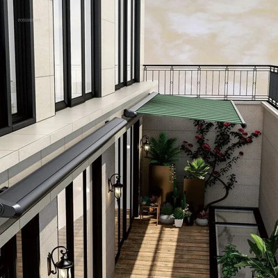 آؤٹ ڈور آنگن گیزبوس الیکٹرک سن شیڈ فولڈنگ ریٹریکٹ...