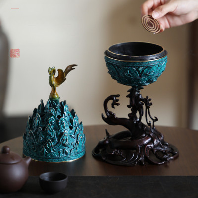 مباخر بخور من النحاس النقي ، حلي مبخرة فاخرة ، حفل...