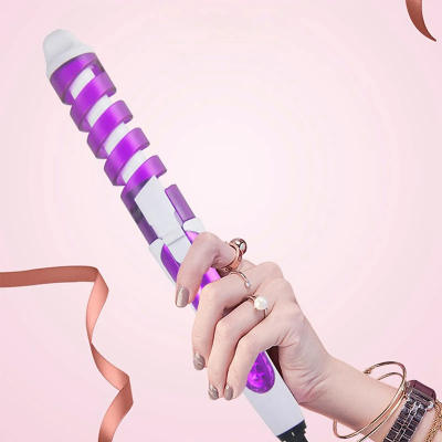 مكواة تجعيد الشعر اللولبي التلقائية