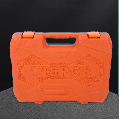 مجموعة أدوات يدوية مع صندوق أدوات ، مجموعة مقبس تأ...