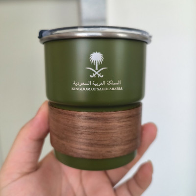 الشعار الوطني للسعودية ، كوب أنيق من الفولاذ المقا...