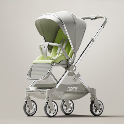 عربة أطفال كاملة الحجم قابلة للتحويل للأطفال الصغا...