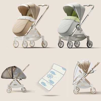 عربة أطفال كاملة الحجم قابلة للتحويل للأطفال الصغا...