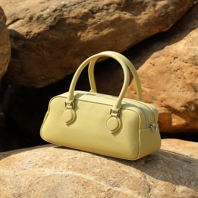 YANATARI حقيبة نسائية من الجلد الطبيعي حقيبة كتف ح...