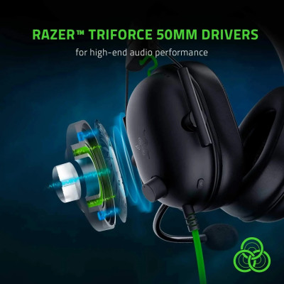 سماعة رأس سلكية Razer-BlackShark V2 X ، سماعة رأس...